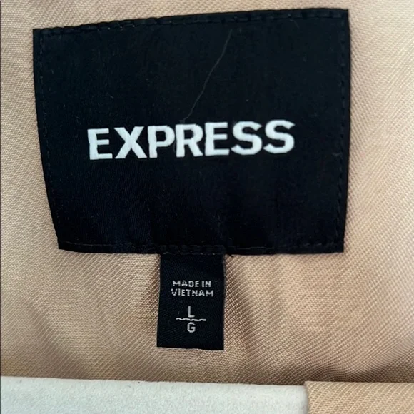 Express Tan Trench Coat - Picture 2 of 4